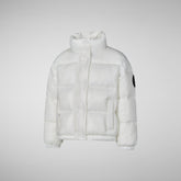 PIUMINO ANIMAL FREE BAMBINA CINI BIANCO | Save The Duck