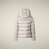 Piumino bambina animal free Bibi beige chiaro | Save The Duck