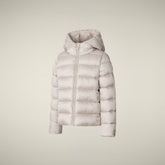 Piumino bambina animal free Bibi beige chiaro | Save The Duck