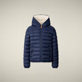 Piumino bambino animal free Finnegan blu navy | Save The Duck