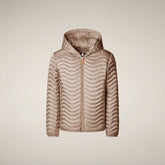 Piumino bambina Xanty beige crema | Save The Duck