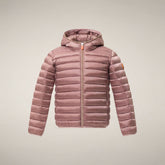 Piumino bambina Iris rosa nebbia - Preview FW26 Girl | Save The Duck