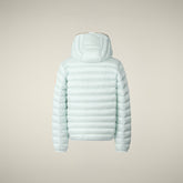 Doudoune pour fille animal-free Iris bleu glacier pour fille | Save The Duck