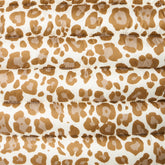 Doudoune pour fille Animal Free modèle Aga avec imprimé léopard brun | Save The Duck