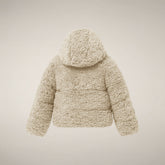 Piumino bambina Kenda beige sabbia - FW26 Girl | Save The Duck