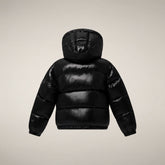 Mädchen-Cropped-Steppjacke Uma in Schwarz | Save The Duck