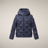 Girls' Puffer Jacket Cory in Night Blue | Save The Duck