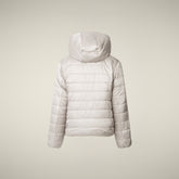 Giacca bambina reversibile Chloe in pelliccia animal free beige chiaro | Save The Duck