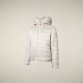 Giacca bambina reversibile Chloe in pelliccia animal free beige chiaro | Save The Duck