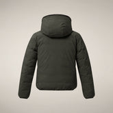 Giacca reversibile bambino Oliver verde scuro | Save The Duck