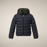 Giacca reversibile bambino Oliver verde scuro - FW25 BOY COLLECTION | Save The Duck