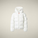 Piumino bambina animal-free Kate bianco panna | Save The Duck
