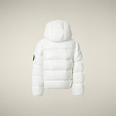 Piumino bambina animal-free Kate bianco panna | Save The Duck