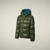 Doudoune pour fille animal-free Kate vert forêt pour fille | Save The Duck