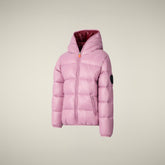 Piumino bambina animal free Kate rosa orchidea | Save The Duck