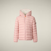 Piumino bambina animal free Leci rosa cipria | Save The Duck