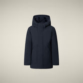 Parka animal free Albi bleu nuit pour garçon | Save The Duck