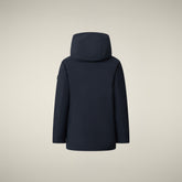 Parka animal free Albi bleu nuit pour garçon | Save The Duck