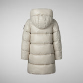 PIUMINO ANIMAL FREE BAMBINA MILLIE RAINY BEIGE | Save The Duck