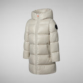 PIUMINO ANIMAL FREE BAMBINA MILLIE RAINY BEIGE | Save The Duck