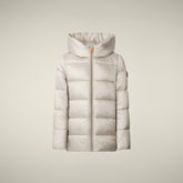 Piumino bambina animal-free Gracie beige chiaro | Save The Duck