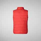 Unisex Dolin kids' vest in jack red - Girls Gilet | Save The Duck