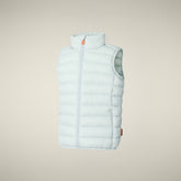 Gilet unisex animal-free Andy azzurro ghiaccio | Save The Duck