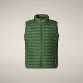 Gilet imbottito bambini unisex Dolin verde foresta | Save The Duck