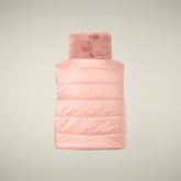 Gilet bambina reversibile Zenia rosa cipria | Save The Duck