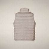 Gilet imbottito bambina Ava beige sabbia | Save The Duck