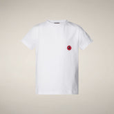 T-shirt bambini unisex Ashwine bianco | Save The Duck