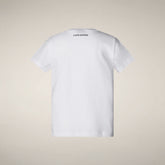 T-shirt bambini unisex Ashwine bianco | Save The Duck