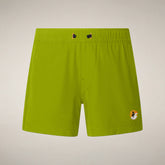 Boys' Swim Shorts Adao in Citron Green | Save The Duck