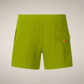 Boys' Swim Shorts Adao in Citron Green | Save The Duck