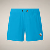 Boys' Swim Shorts Adao in Fluo Blue | Save The Duck
