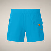 Boys' Swim Shorts Adao in Fluo Blue | Save The Duck