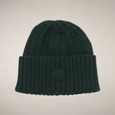 Berretto a coste bambino unisex Doyle verde nori - FW26 Boy | Save The Duck