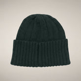 Berretto a coste bambino unisex Doyle verde nori - FW26 Boy | Save The Duck