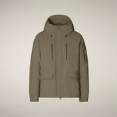 Herrenparka Hiram in Steinbeige | Save The Duck