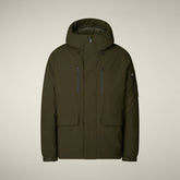 Parka uomo animal free Hiram verde scuro - ARCTIC UOMO | Save The Duck