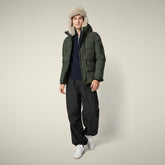 Parka uomo animal free Alter verde scuro - ARCTIC UOMO | Save The Duck