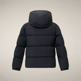 Jungenparka Joris in Blau-Schwarz - FW26 Duck to school Kids | Save The Duck