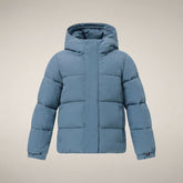 Jungenparka Joris in Delfinblau - FW26 Duck to school Kids | Save The Duck