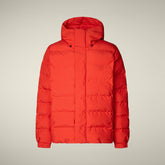 Parka uomo animal free Leland rosso vivo - ARCTIC UOMO | Save The Duck