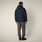 Parka uomo animal free Leland blu nero - ARCTIC UOMO | Save The Duck