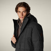 Parka uomo animal free Fraser nero - ARCTIC UOMO | Save The Duck