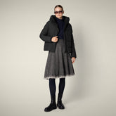 Parka donna animal free Arena nero - ARCTIC DONNA | Save The Duck