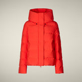 Parka donna animal free Arena rosso vivo - ARCTIC DONNA | Save The Duck