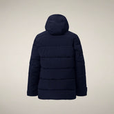 Men's Puffer Jacket Flavien in Blue Black | Save The Duck