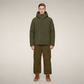 Men's Jacket Stewart in Snake Green | Save The Duck